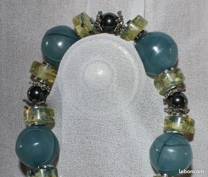 #Bracelet fantaisie vintage élastique 20cm